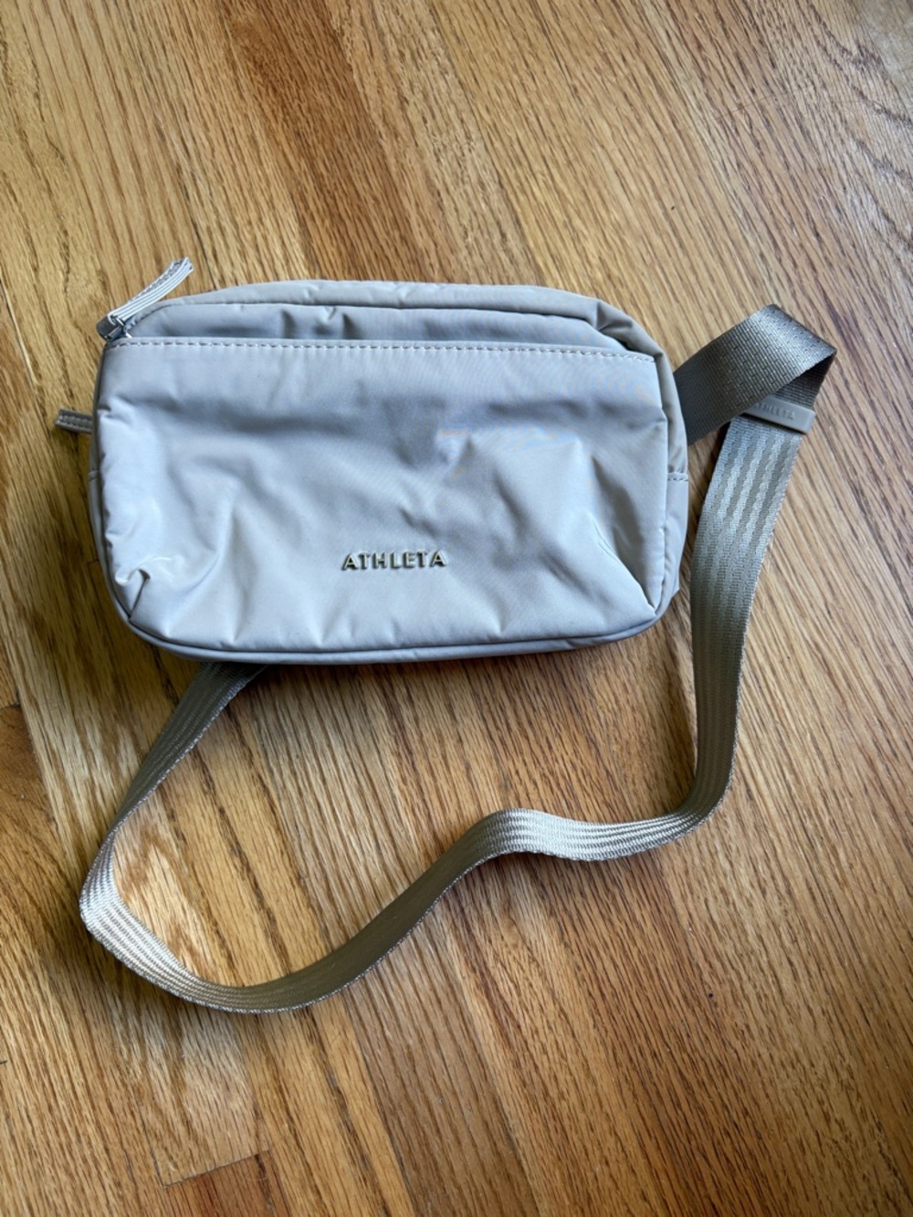 Athleta Light Taupe Crossbody Bag